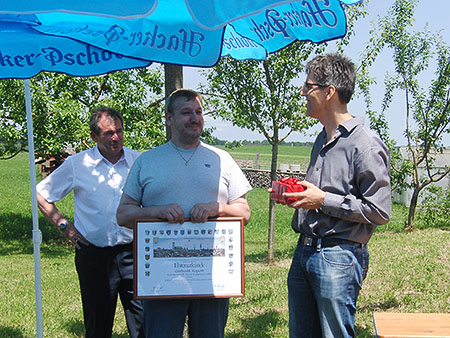 20-jähriges Firmenjubiläum SR-Erodiertechnik - Auszeichnung Gerhard Repert